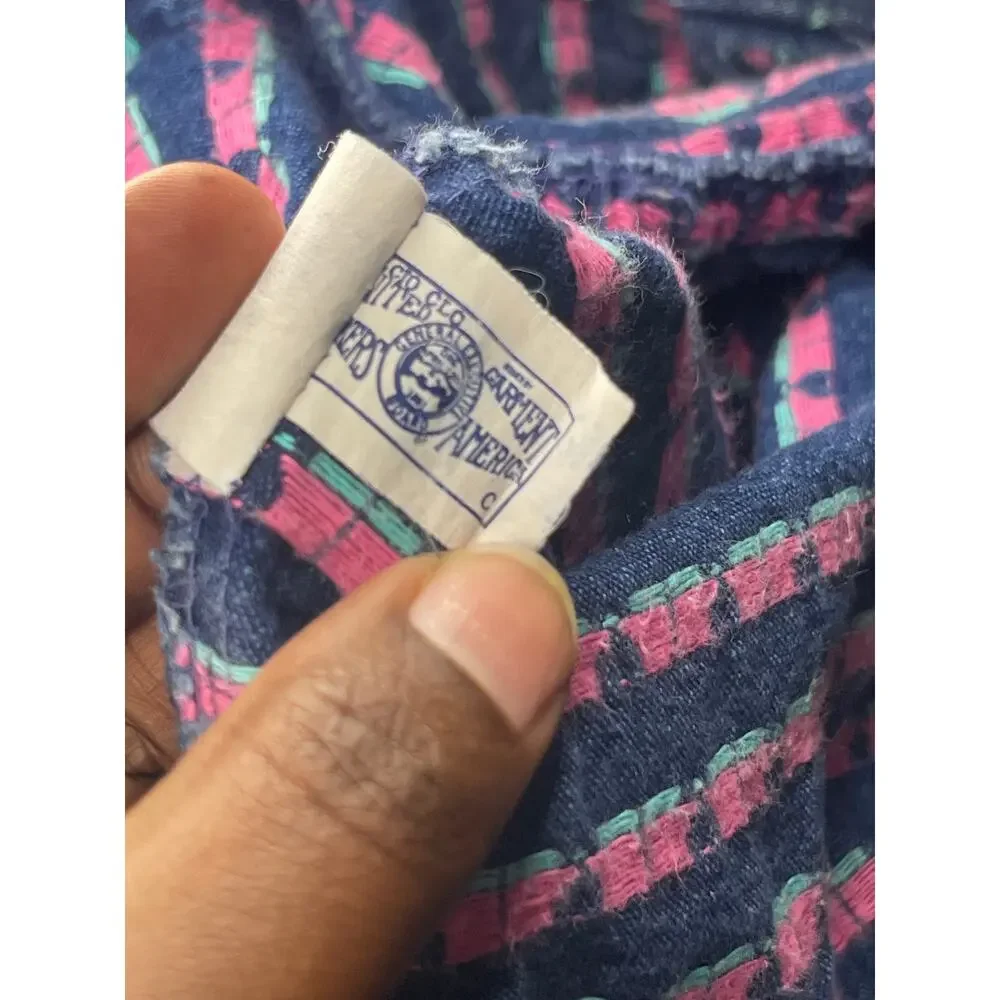 Vintage OshKosh Flower Dress Union Tag